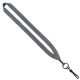 Color: Black (SnugZ)
Color: Gray (SnugZ) 3/4" Polyester Lanyard with Metal Crimp & Swivel Snap Hook