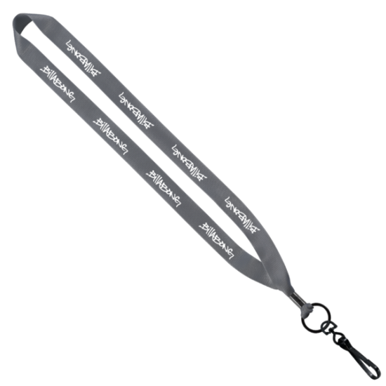 3/4" Polyester Lanyard with Metal Crimp & Swivel Snap Hook 3/4" Polyester Lanyard with Metal Crimp & Swivel Snap Hook
