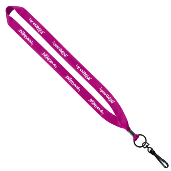 3/4" Polyester Lanyard with Metal Crimp & Swivel Snap Hook 3/4" Polyester Lanyard with Metal Crimp & Swivel Snap Hook