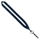 Color: Black (SnugZ)
Color: Navy (SnugZ) 3/4" Polyester Lanyard with Metal Crimp & Swivel Snap Hook