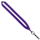 Color: Black (SnugZ)
Color: Purple (SnugZ) 3/4" Polyester Lanyard with Metal Crimp & Swivel Snap Hook