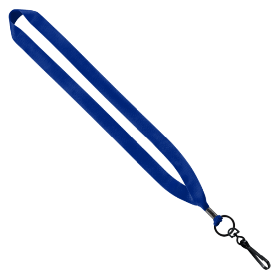 3/4" Polyester Lanyard with Metal Crimp & Swivel Snap Hook