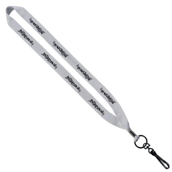 3/4" Polyester Lanyard with Metal Crimp & Swivel Snap Hook 3/4" Polyester Lanyard with Metal Crimp & Swivel Snap Hook