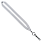 Color: Black (SnugZ)
Color: White (SnugZ) 3/4" Polyester Lanyard with Metal Crimp & Swivel Snap Hook