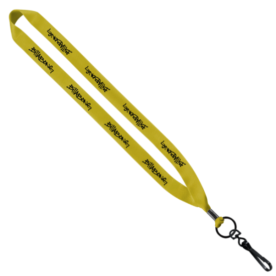 3/4" Polyester Lanyard with Metal Crimp & Swivel Snap Hook 3/4" Polyester Lanyard with Metal Crimp & Swivel Snap Hook
