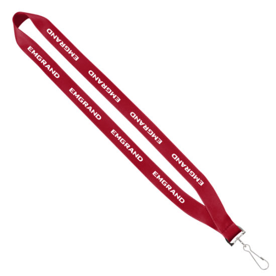 3/4" Economy Polyester Lanyard with Sewn Silver Tone Swivel Snap Hook