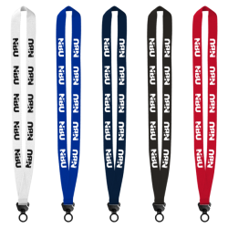 Evolution34 - 3/4" Polyester Welded Lanyard with Trapezoid and Plastic O-Ring