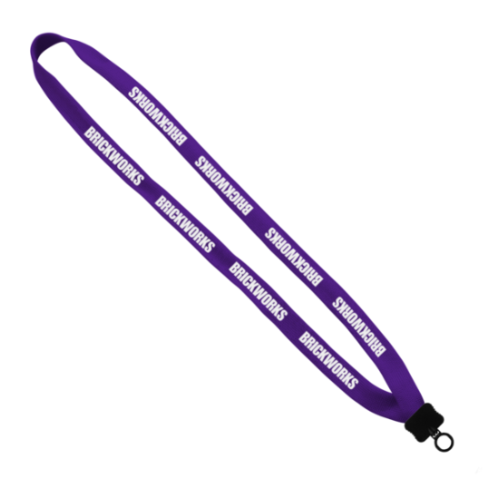 5/8" Polyester Lanyard with Plastic Clamshell & O-Ring 5/8" Polyester Lanyard with Plastic Clamshell & O-Ring