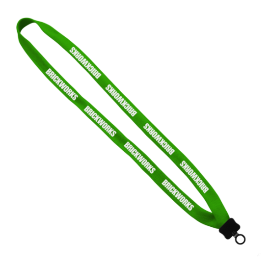 5/8" Polyester Lanyard with Plastic Clamshell & O-Ring 5/8" Polyester Lanyard with Plastic Clamshell & O-Ring