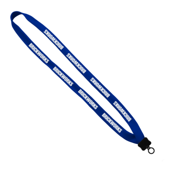 5/8" Polyester Lanyard with Plastic Clamshell & O-Ring 5/8" Polyester Lanyard with Plastic Clamshell & O-Ring