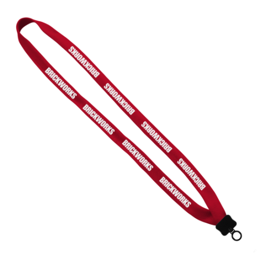 5/8" Polyester Lanyard with Plastic Clamshell & O-Ring 5/8" Polyester Lanyard with Plastic Clamshell & O-Ring