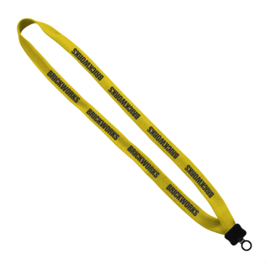 5/8" Polyester Lanyard with Plastic Clamshell & O-Ring 5/8" Polyester Lanyard with Plastic Clamshell & O-Ring