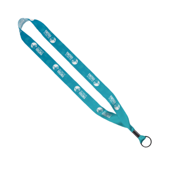 7/8" Dye-Sublimated Satin Ribbon Lanyard