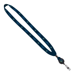 5/8" Dye-Sublimated Lanyard w/ Retractable Badge Reel