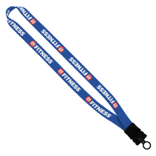 3/4" Dye-Sublimated Stretchy Elastic Lanyard with Plastic Snap-Buckle Release 3/4" Dye-Sublimated Stretchy Elastic Lanyard with Plastic Snap-Buckle Release