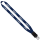 3/4" RPET Dye-Sublimated Waffle Weave Lanyard with Plastic Snap-Buckle Release