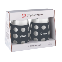 17 oz. lifefactory® Wine Glass with Silicone Sleeve 2 Pack