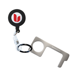 My Fake Finger Zinc Alloy Hand Tool with Retractable Badge Reel