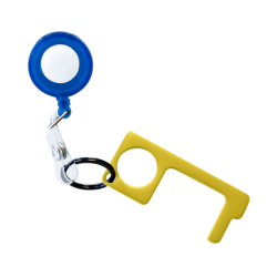 My Fake Finger Zinc Alloy Hand Tool with Retractable Badge Reel