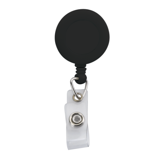 Retractable Zip Cord w/ Epoxy Dome & Vinyl Snap Attachment w/ Bulldog Clip Retractable Zip Cord w/ Epoxy Dome & Vinyl Snap Attachment w/ Bulldog Clip
