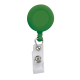 Color: Black (SnugZ) Retractable Zip Cord w/ Epoxy Dome & Vinyl Snap Attachment w/ Bulldog Clip