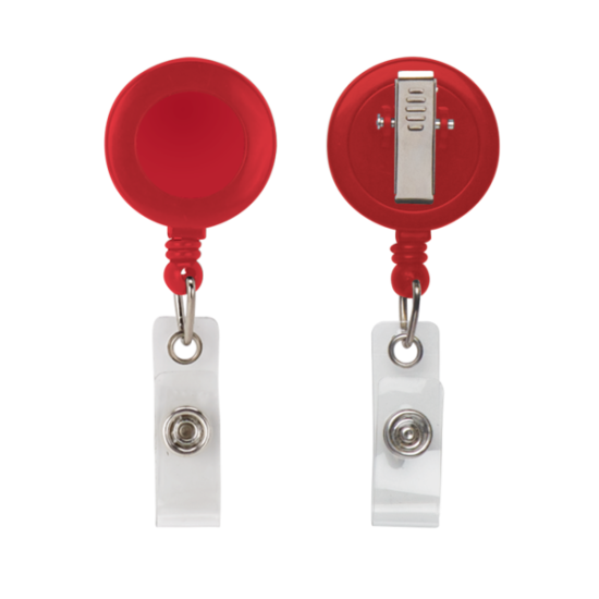 Retractable Zip Cord w/ Epoxy Dome & Vinyl Snap Attachment w/ Bulldog Clip Retractable Zip Cord w/ Epoxy Dome & Vinyl Snap Attachment w/ Bulldog Clip