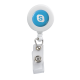 Color: Black (SnugZ)
Color: White (SnugZ) Retractable Zip Cord w/ Epoxy Dome & Vinyl Snap Attachment w/ Bulldog Clip