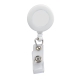 Color: Black (SnugZ)
Color: White (SnugZ) Retractable Zip Cord w/ Epoxy Dome & Vinyl Snap Attachment w/ Bulldog Clip