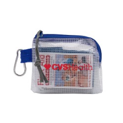 First Aid Kit in a Zippered Clear Nylon Bag