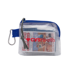 First Aid Kit in a Zippered Clear Nylon Bag