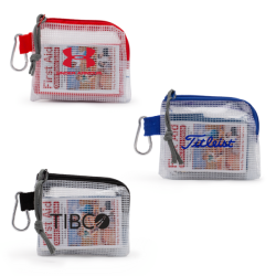 Golf Safety & First Aid Kit in a Zippered Clear Nylon Bag