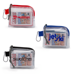 Outdoor Safety & First Aid Kit in a Zippered Clear Nylon Bag