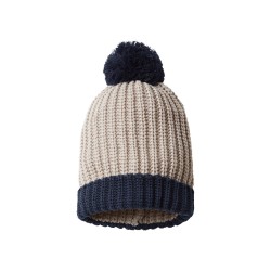 Chunky Cable with Cuff & Pom Beanie - 143R