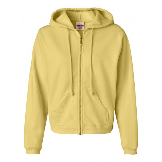 Comfort Colors - Garment-Dyed Womens Full-Zip Hooded Sweatshirt