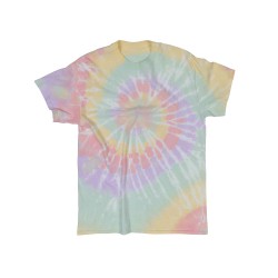 Multi-Color Spiral Tie-Dyed T-Shirt - 200MS