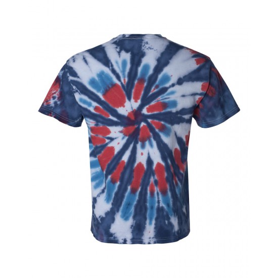 Multi-Color Cut-Spiral Short Sleeve T-Shirt - 200T2