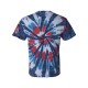 Multi-Color Cut-Spiral Short Sleeve T-Shirt - 200T2