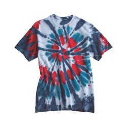 Multi-Color Cut-Spiral Short Sleeve T-Shirt - 200T2