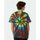 Rainbow Cut-Spiral Tie-Dyed T-Shirt - 200TD