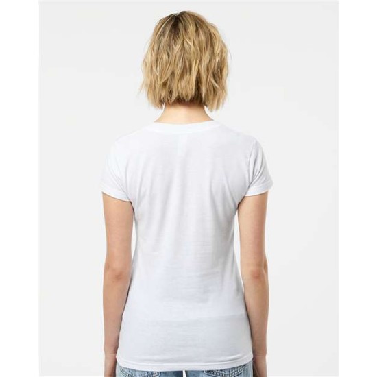 Women's Slim Fit Fine Jersey V-Neck T-Shirt - 214