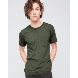 American Apparel - Unisex Fine Jersey Pocket Tee