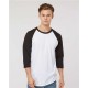 Unisex Fine Jersey Raglan T-Shirt - 245