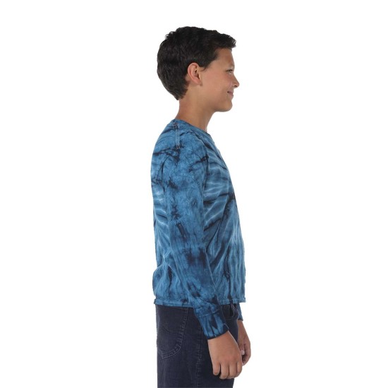 Youth Cyclone Tie Dye Long Sleeve T-Shirt - 24BCY