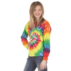 Youth Spiral Tie Dye Long Sleeve - 24BMS