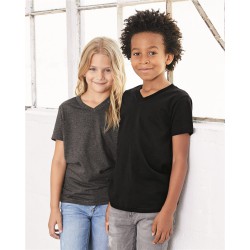 BELLA + CANVAS - Youth V-Neck Jersey Tee