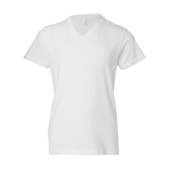 BELLA + CANVAS - Youth V-Neck Jersey Tee
