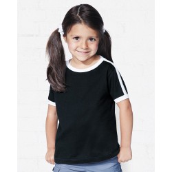 Toddler Retro Ringer Fine Jersey Tee - 3032