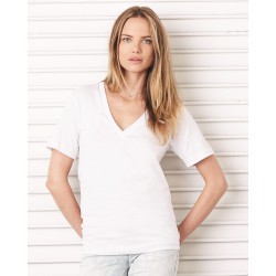 BELLA + CANVAS - Unisex Deep V-Neck Jersey Tee