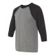 BELLA + CANVAS - Unisex Three-Quarter Sleeve Baseball Tee