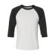 BELLA + CANVAS - Unisex Three-Quarter Sleeve Baseball Tee